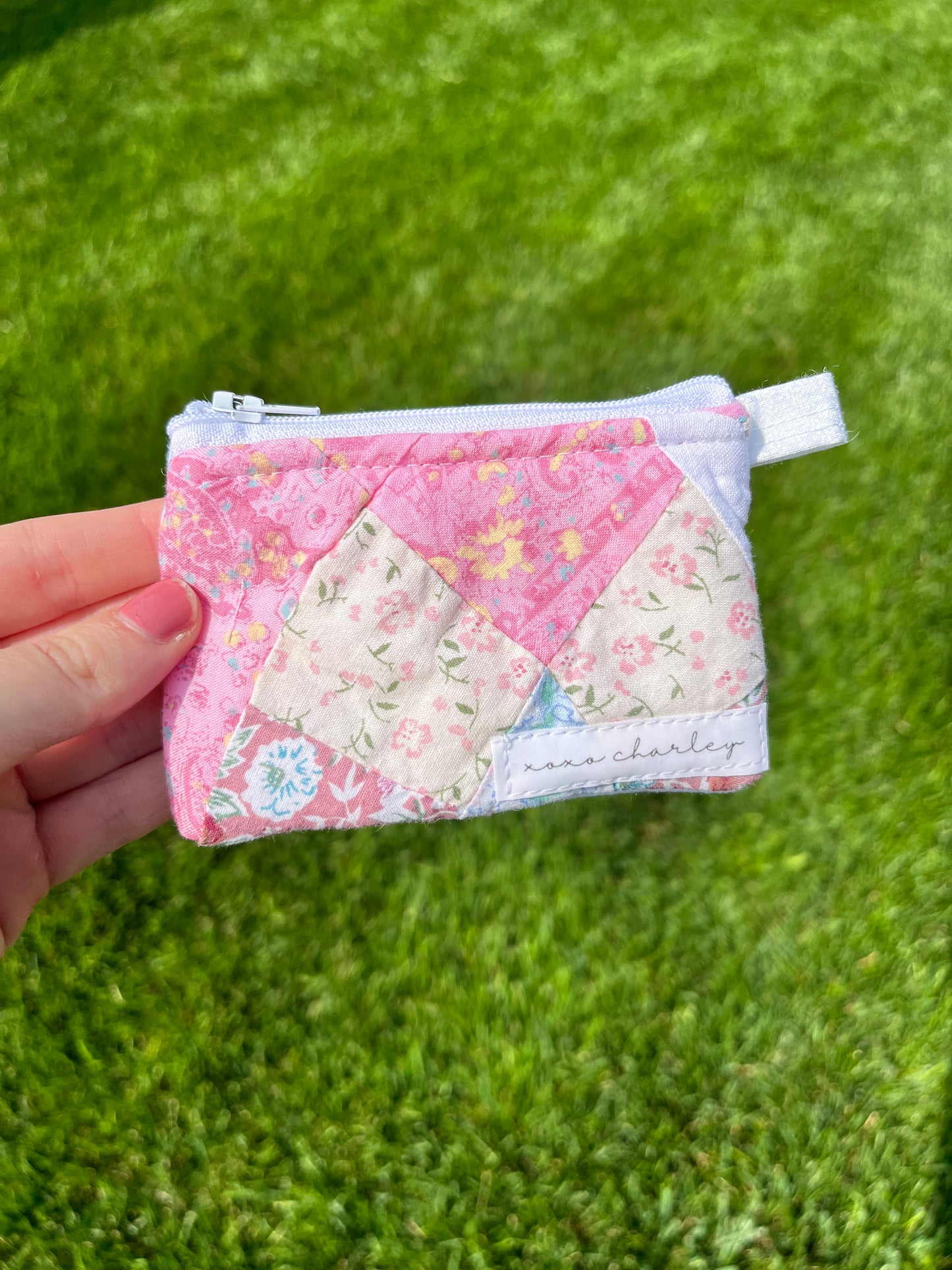 The Dusty Rose Quilted Coin Pouch