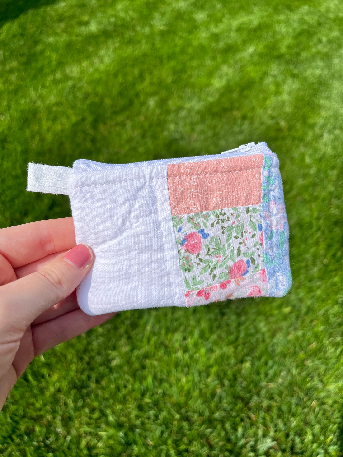 The Dusty Rose Quilted Coin Pouch