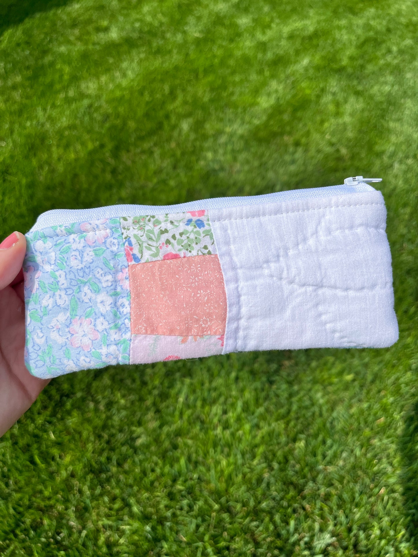 The Baby Blue Quilted Pencil Case *limited-edition*