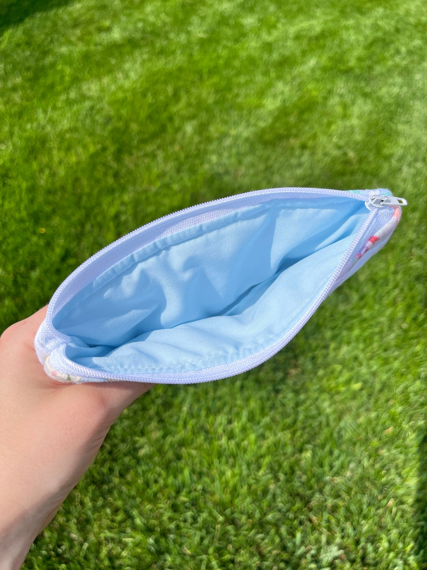 The Baby Blue Quilted Pencil Case *limited-edition*