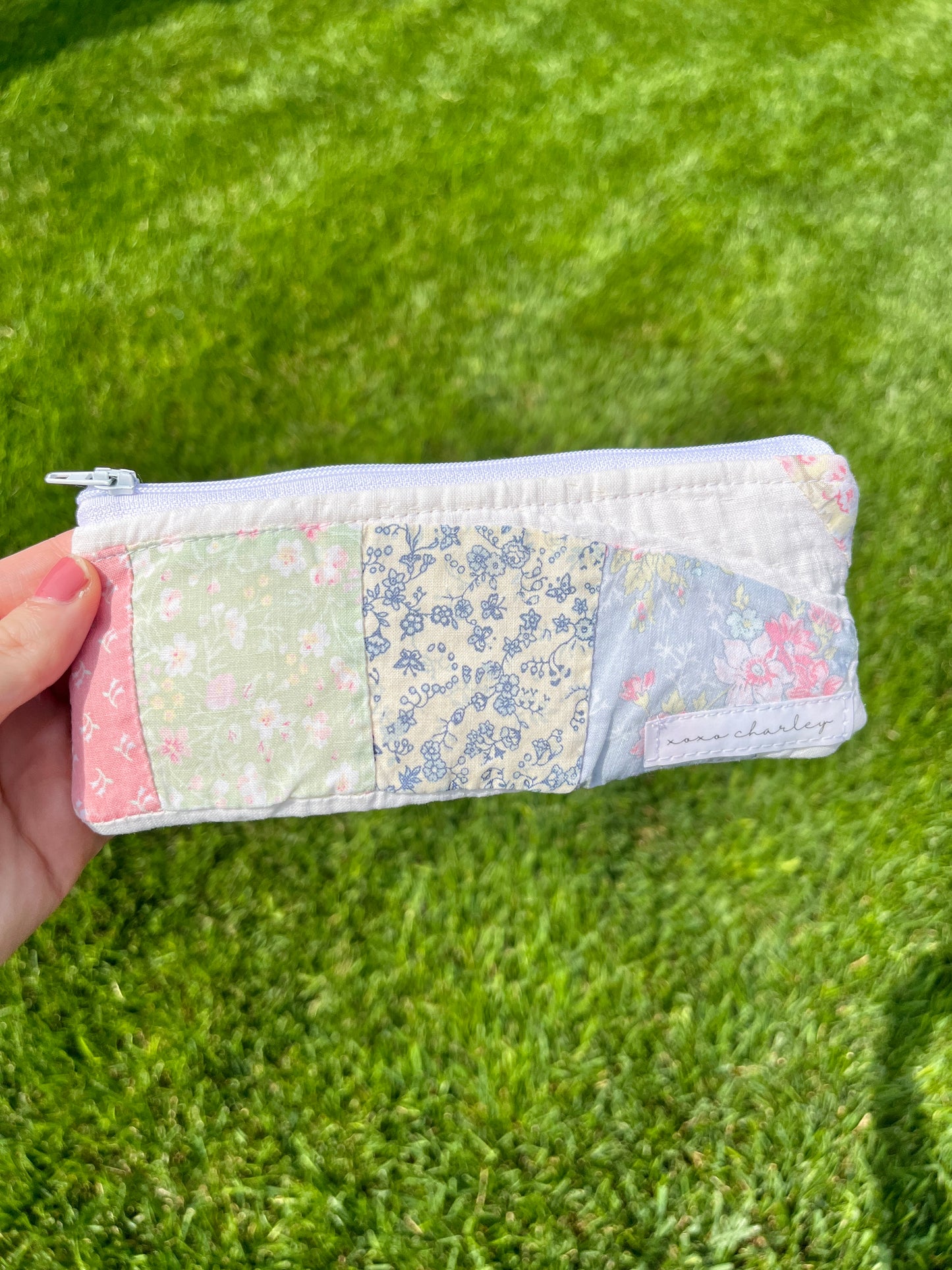 The Raspberry Quilted Pencil Case *limited-edition*