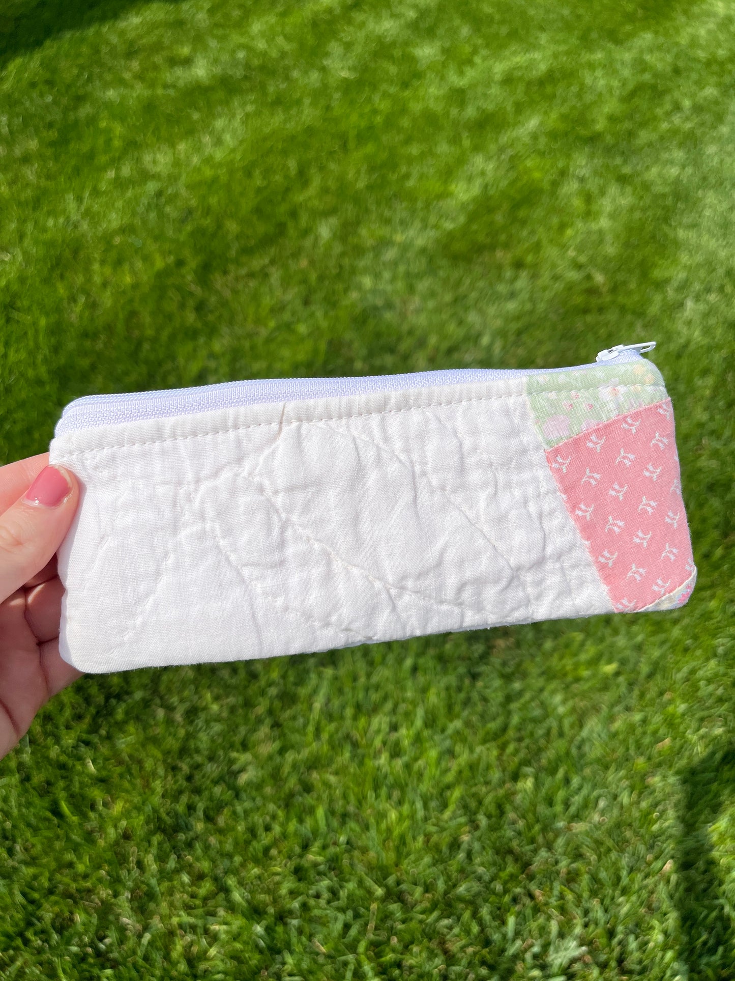 The Raspberry Quilted Pencil Case *limited-edition*