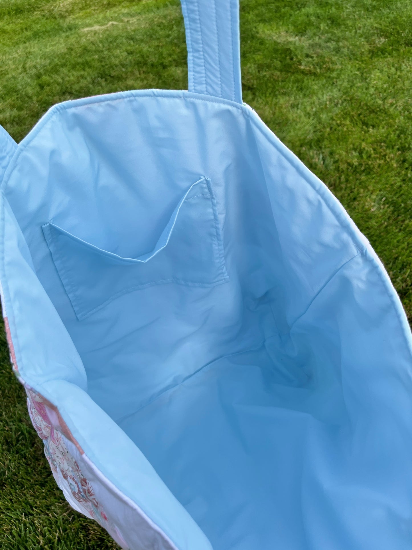 The Baby Blue Quilted Weekender Tote Bag *limited-edition*