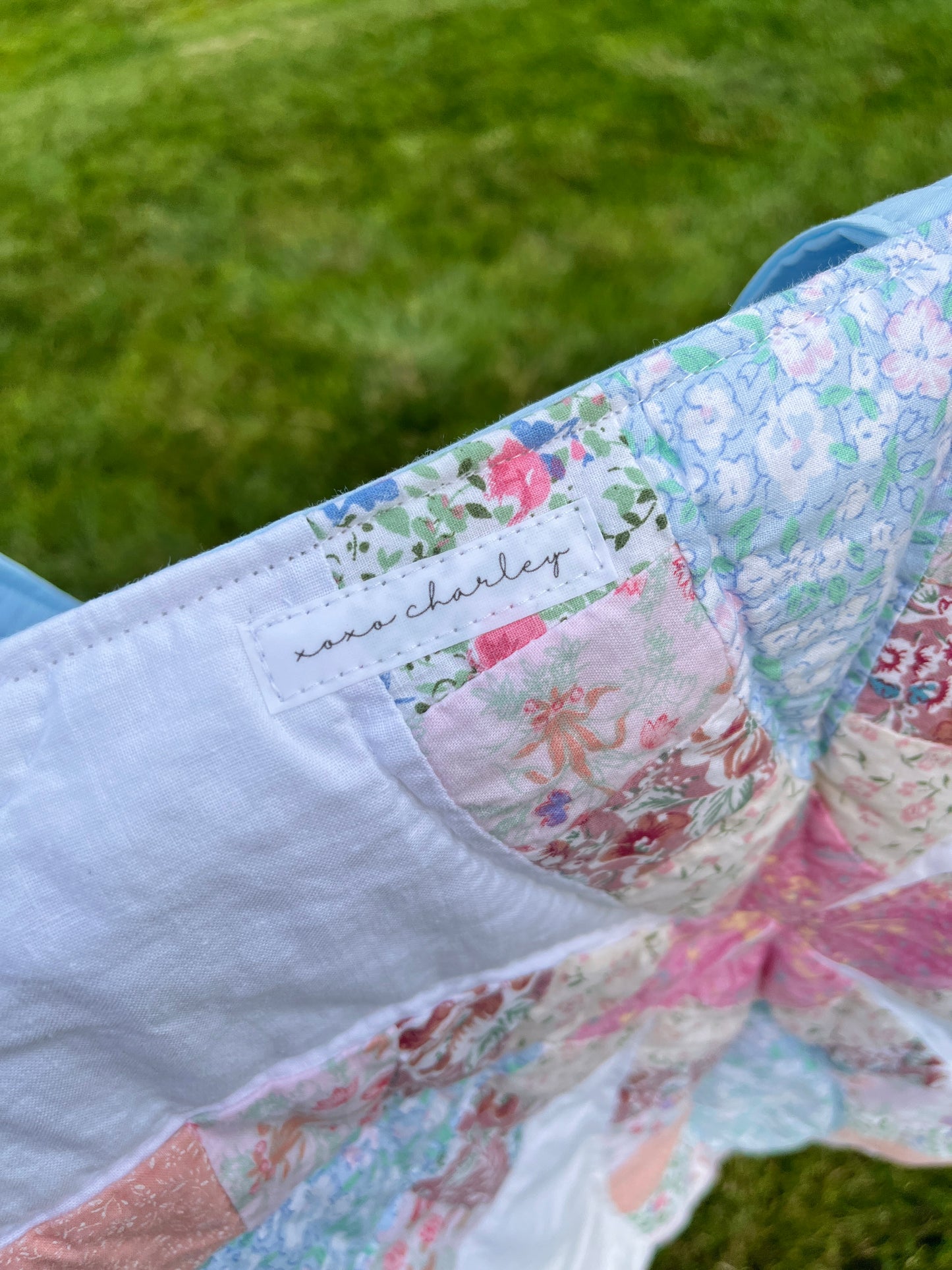 The Baby Blue Quilted Weekender Tote Bag *limited-edition*