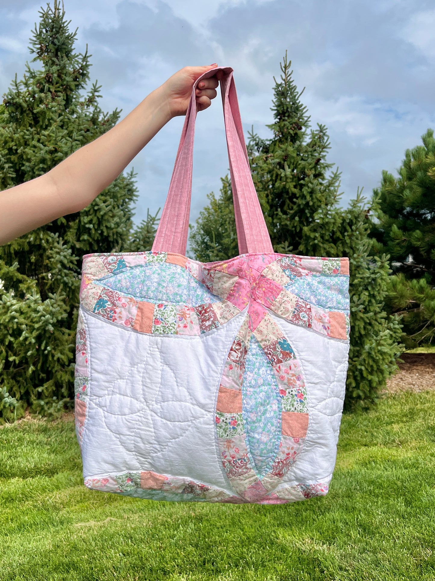 The Dusty Rose Quilted Weekender Tote Bag *limited-edition*