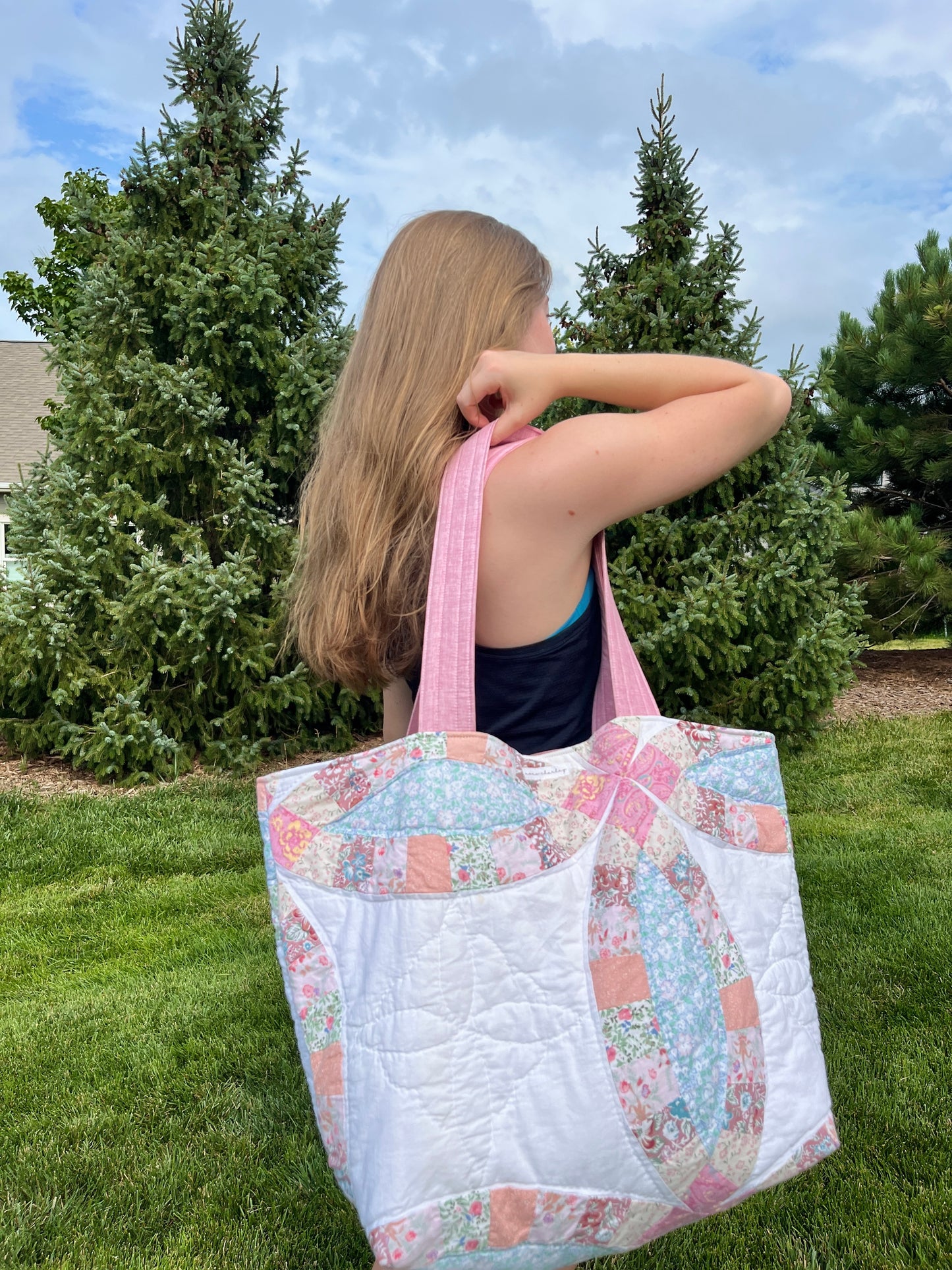 The Dusty Rose Quilted Weekender Tote Bag *limited-edition*