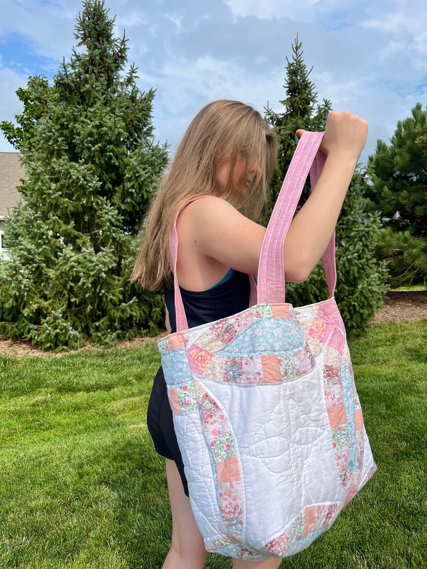 The Dusty Rose Quilted Weekender Tote Bag *limited-edition*
