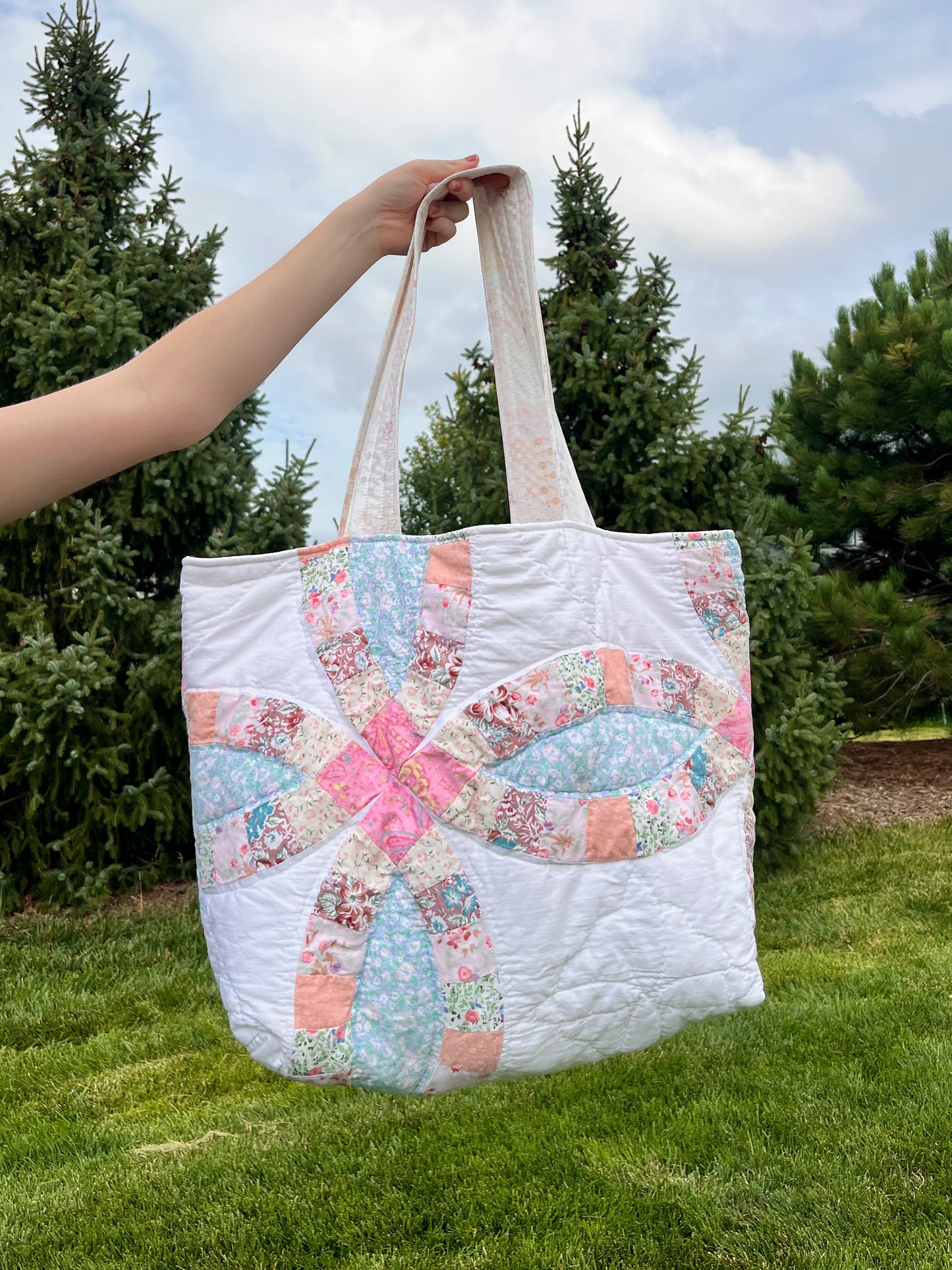 The Light Patchwork Quilted Weekender Tote Bag *limited-edition*