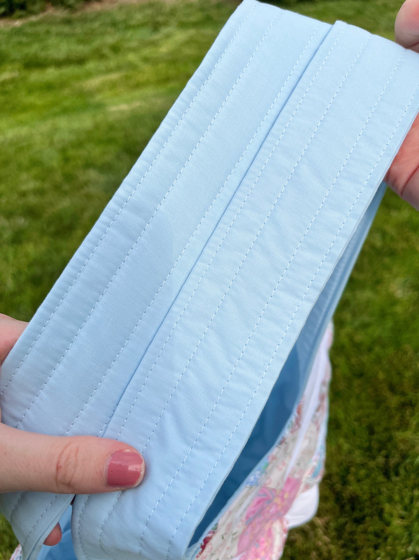 The Baby Blue Quilted Mini Tote Bag *limited-edition*