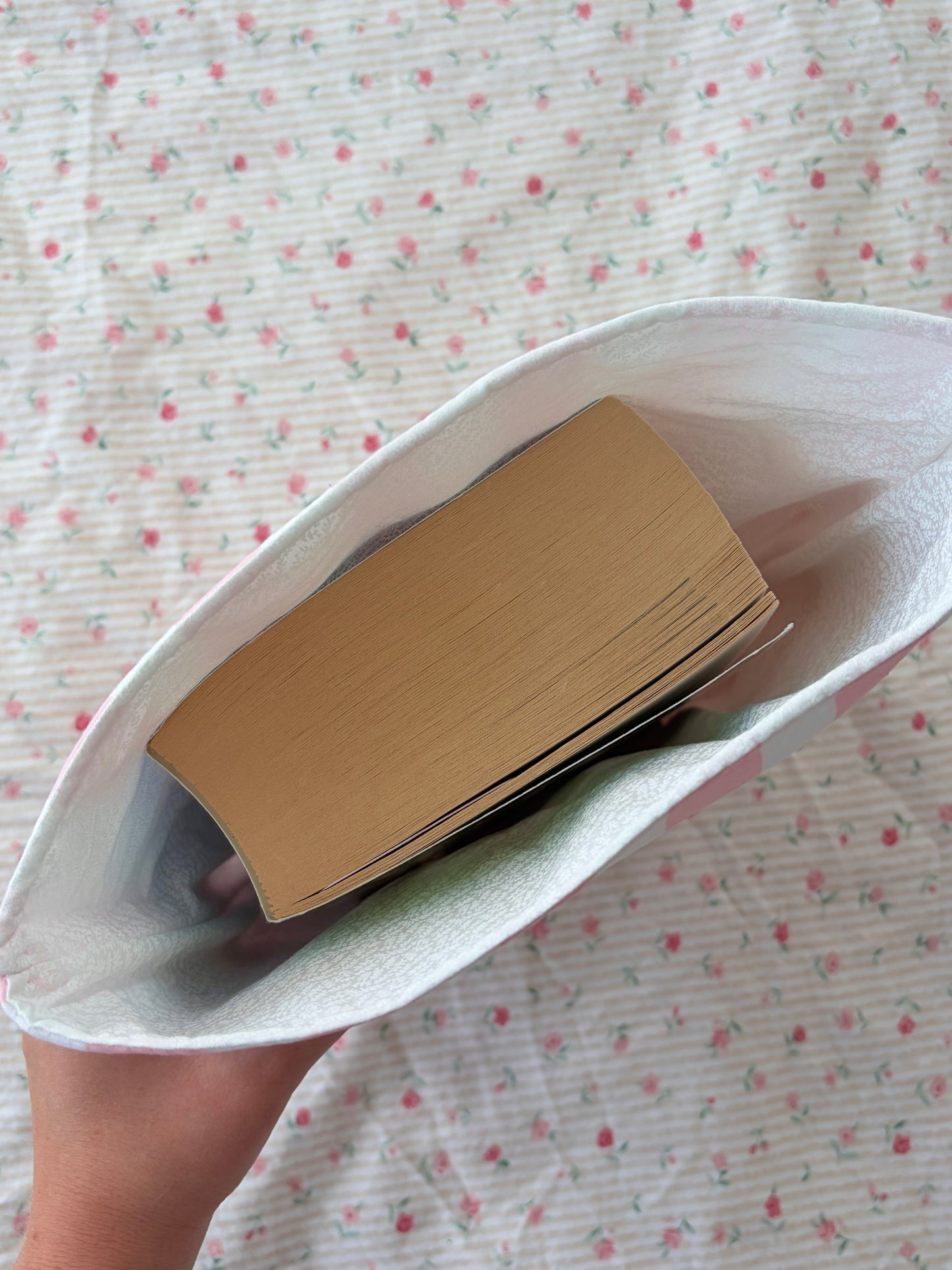 Pink & White Stripe Bible Sleeve