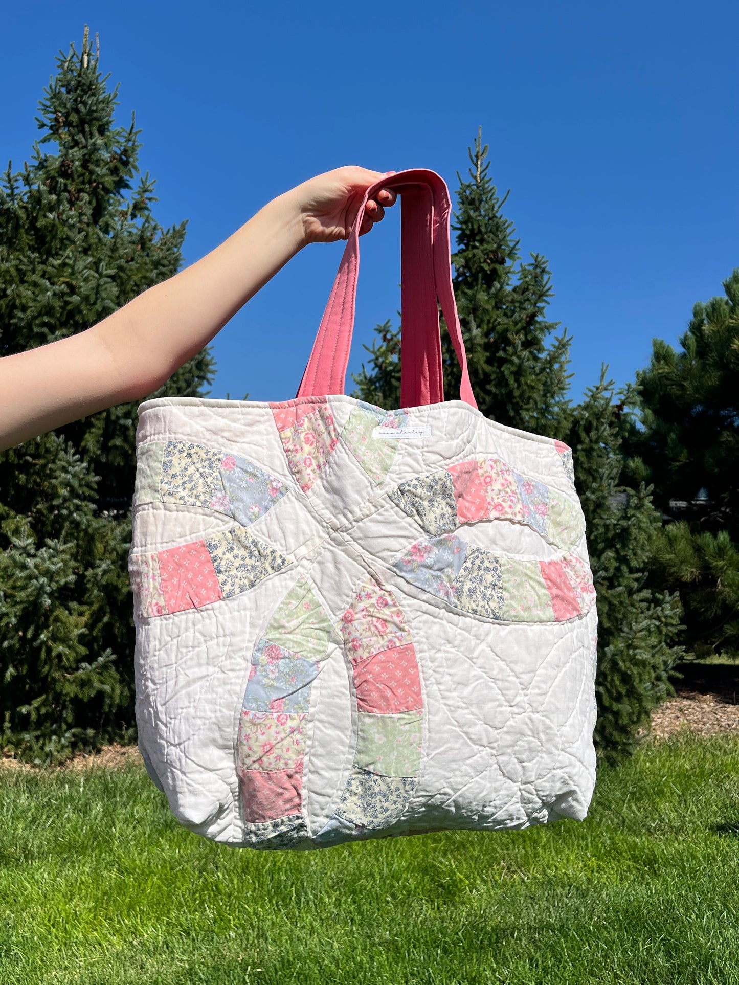 The Raspberry Quilted Weekender Tote Bag *limited-edition*