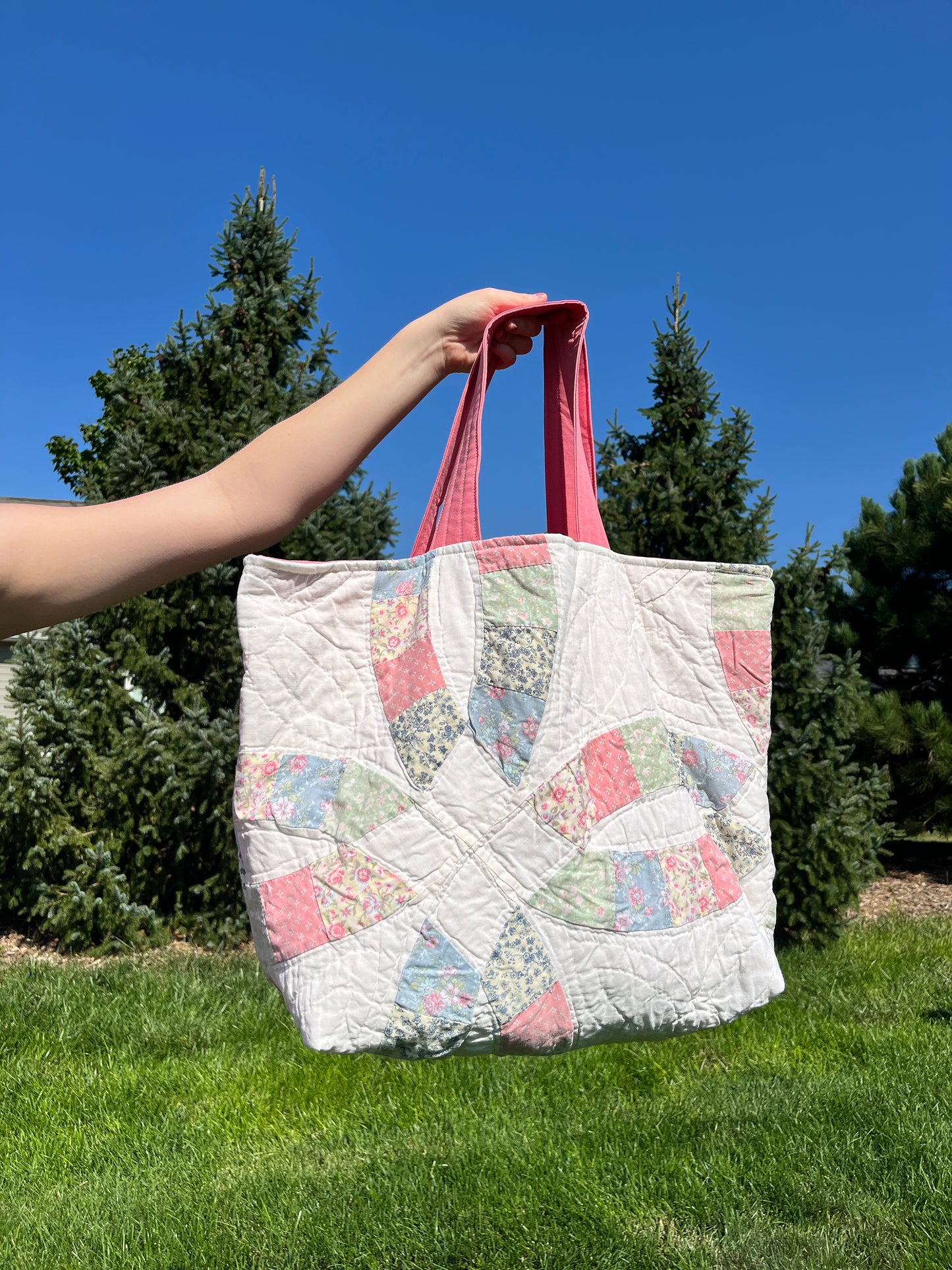 The Raspberry Quilted Weekender Tote Bag *limited-edition*
