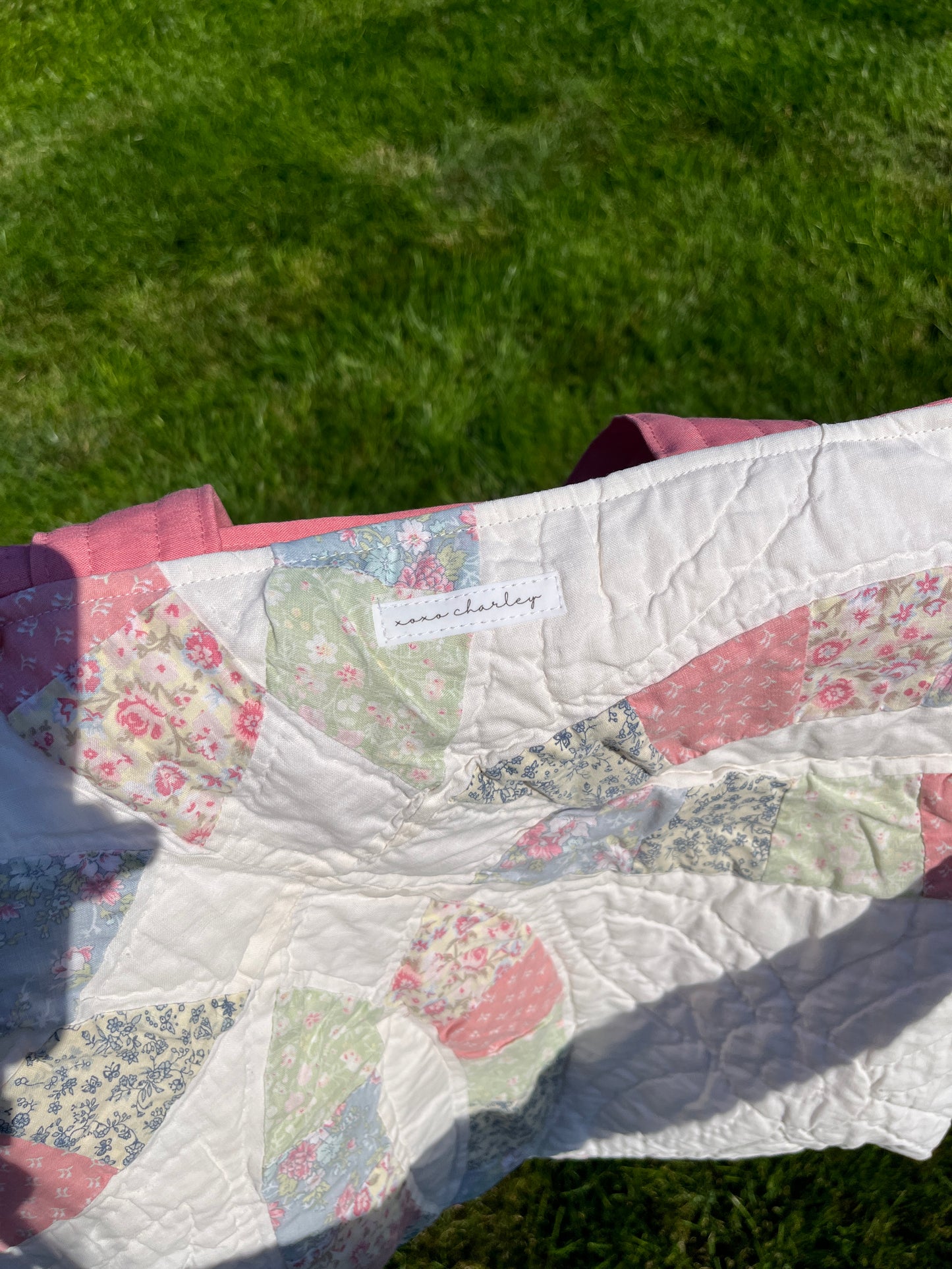 The Raspberry Quilted Weekender Tote Bag *limited-edition*