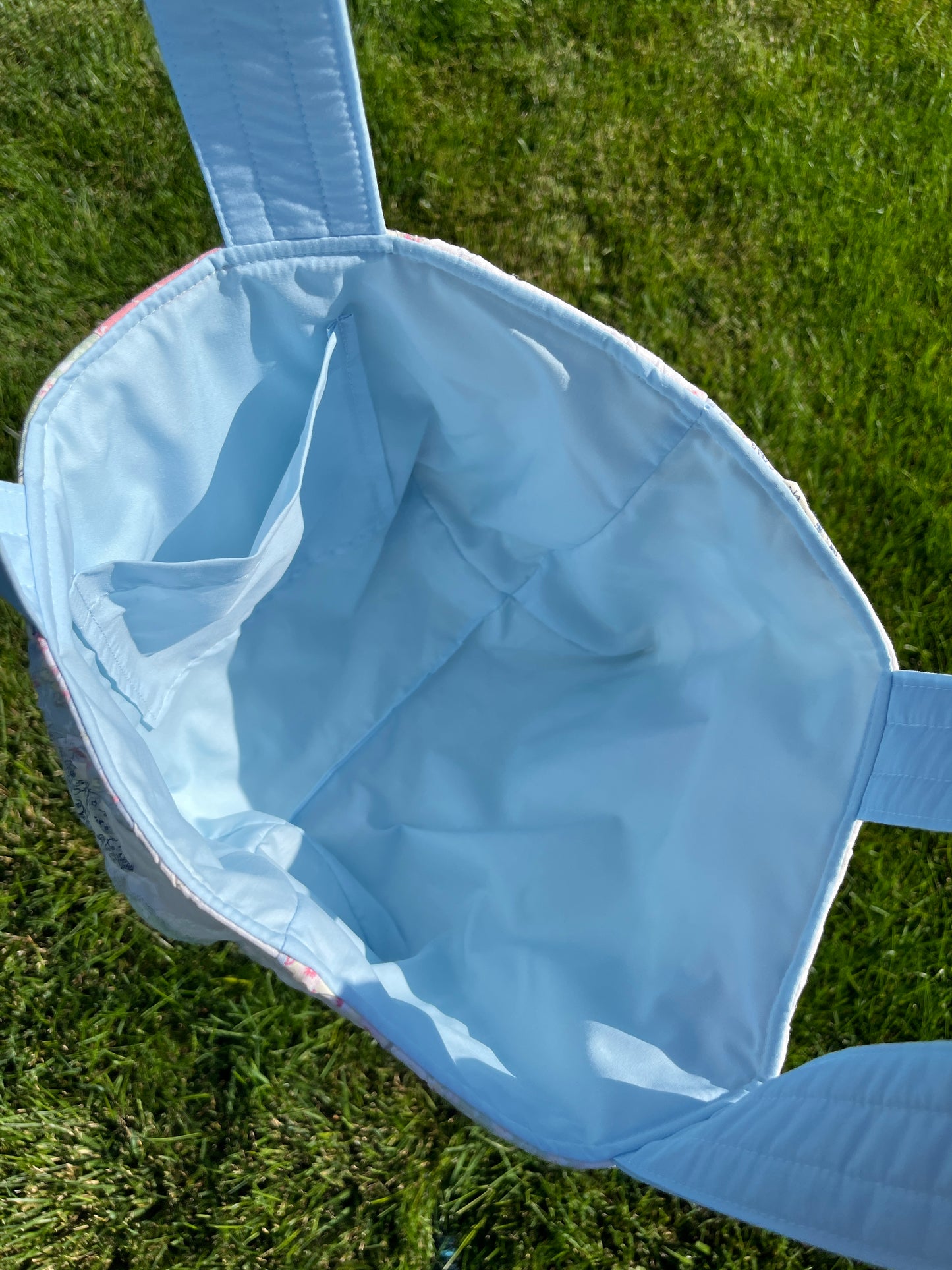 The Sky Blue Quilted Mini Tote Bag *limited-edition* #2