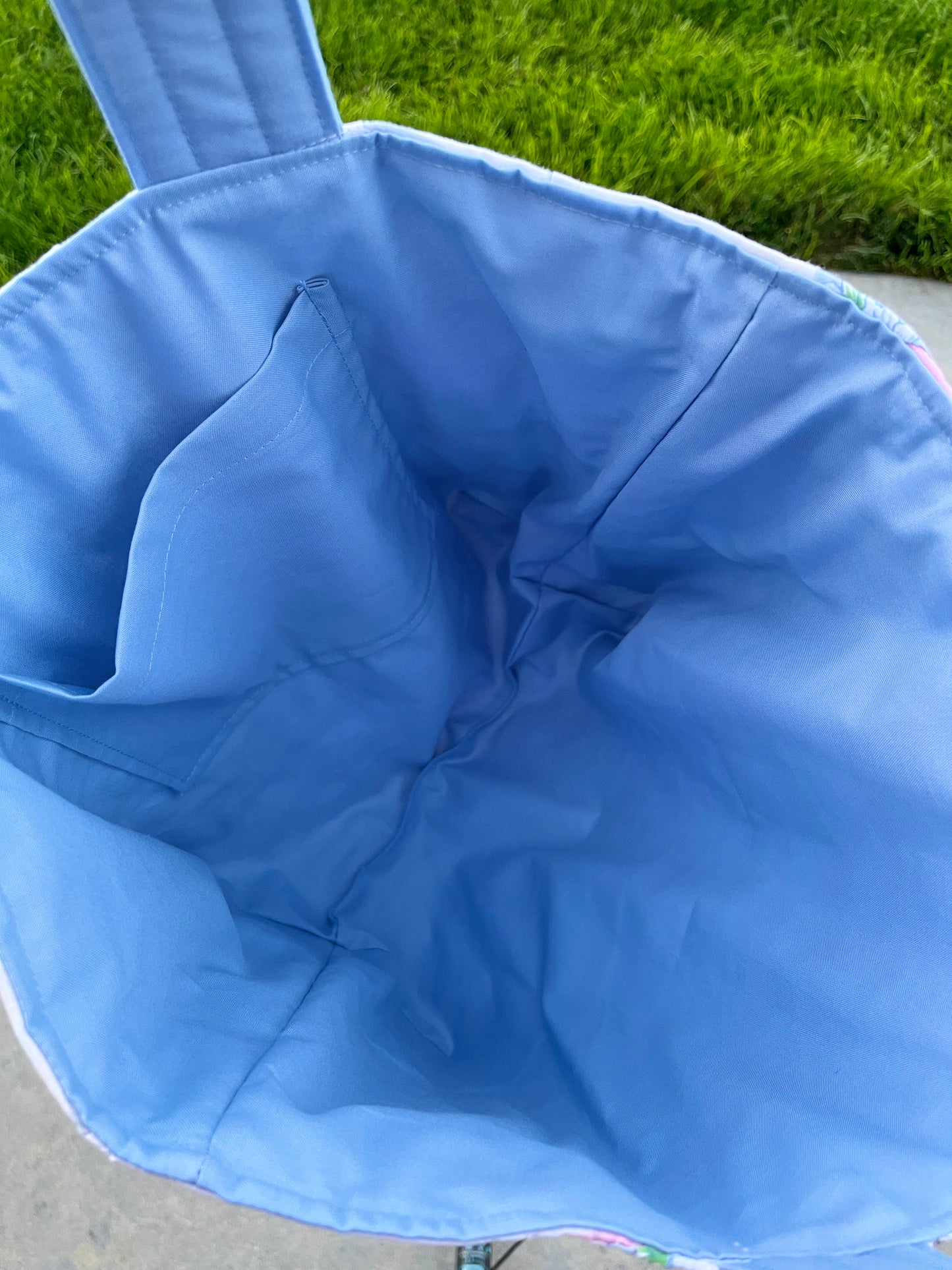 The Baby Blue Quilted Large Tote Bag #2 *limited-edition*