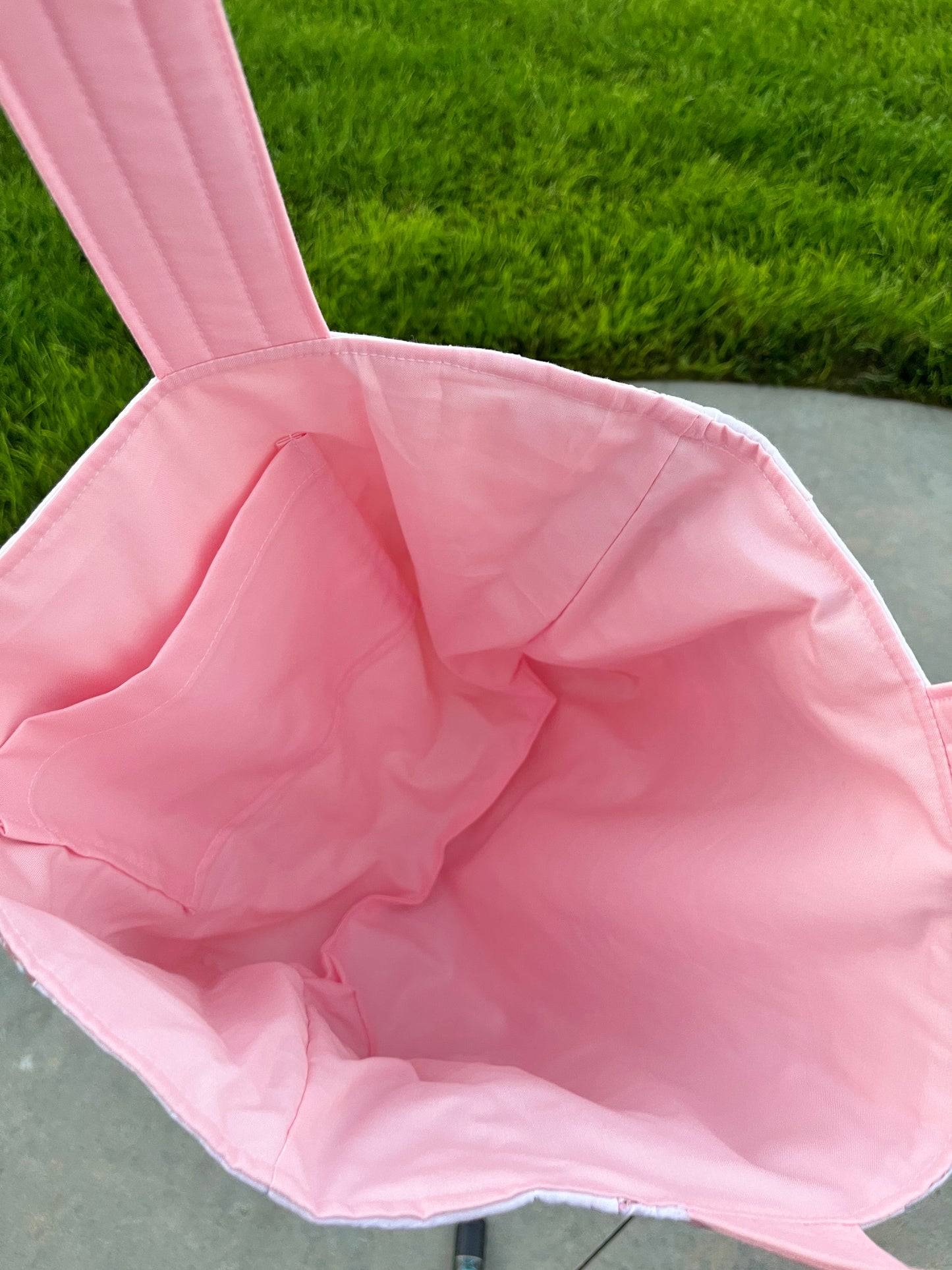 The Baby Pink Quilted Large Tote Bag #1 *limited-edition*