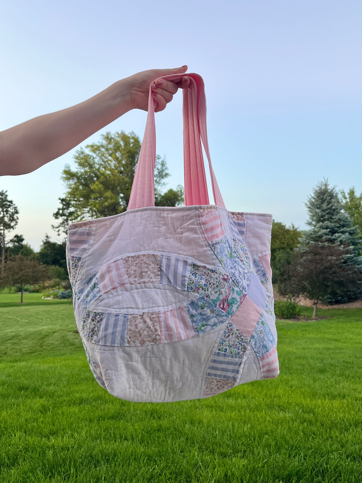 The Baby Pink Quilted Large Tote Bag #1 *limited-edition*