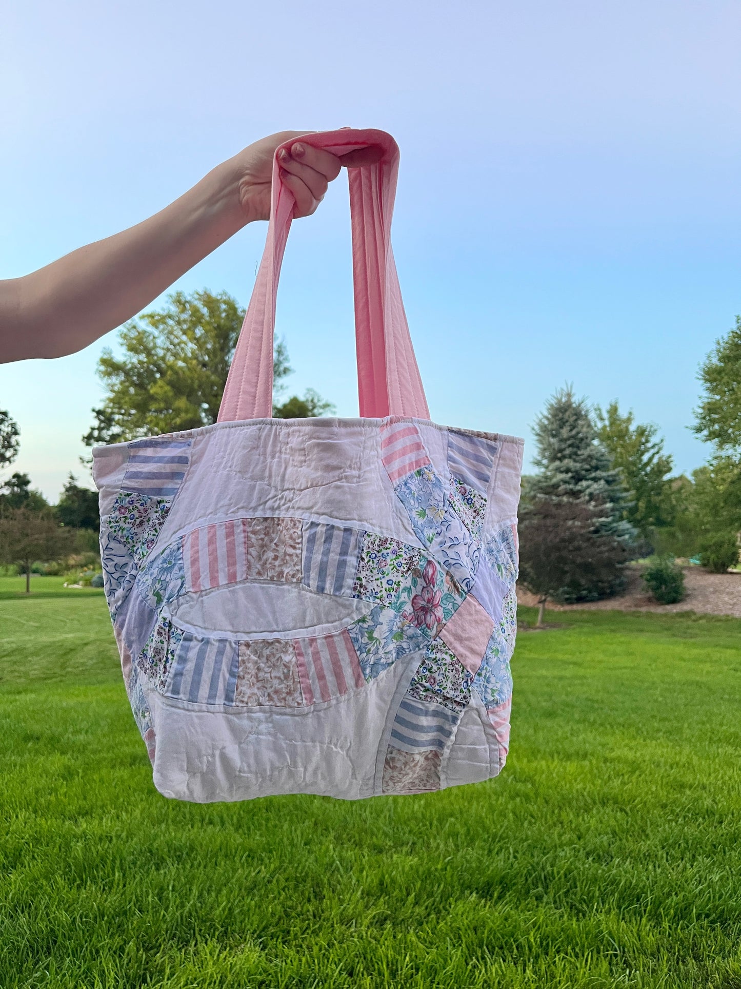 The Baby Pink Quilted Large Tote Bag #2 *limited-edition*