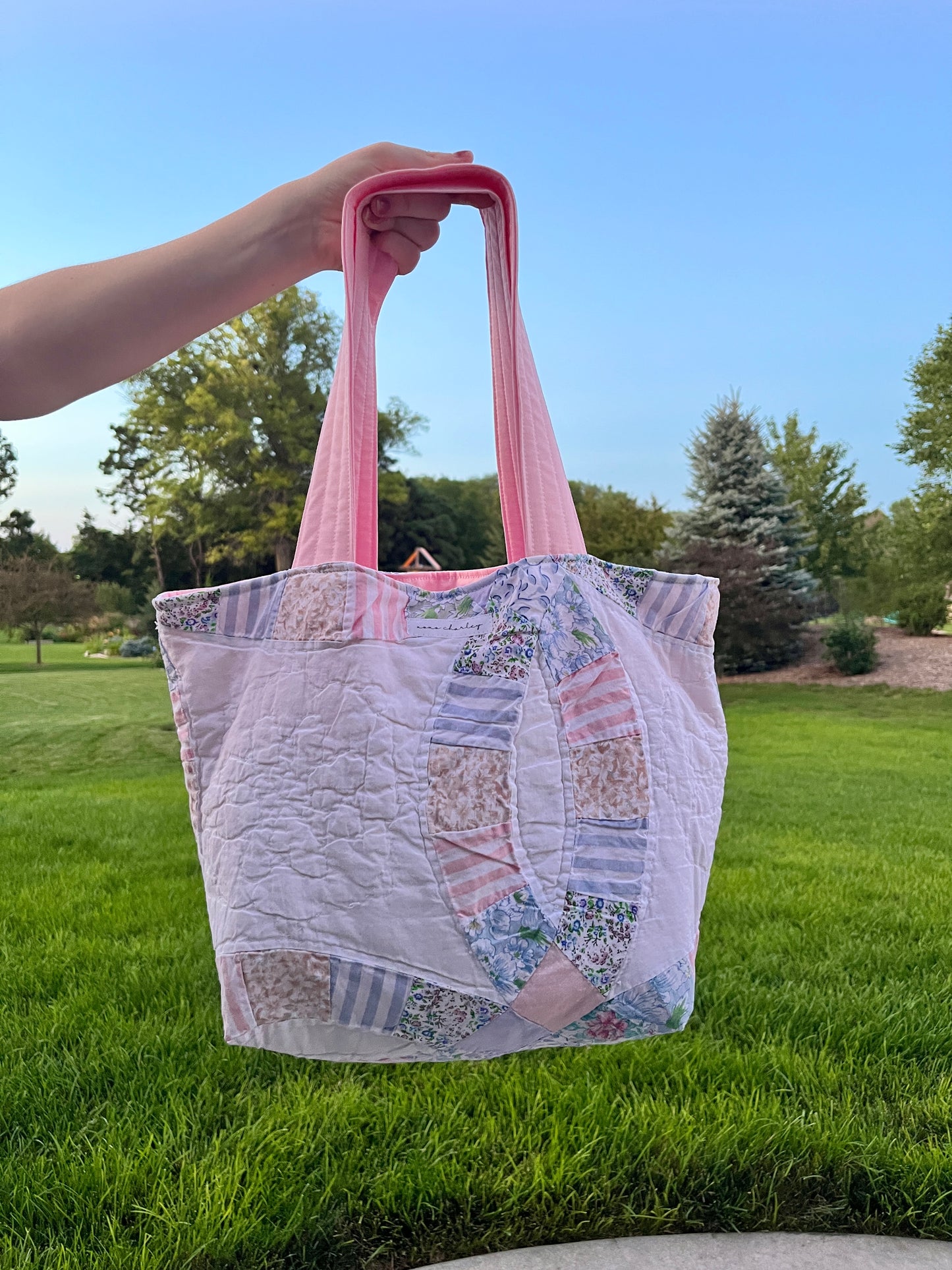The Baby Pink Quilted Large Tote Bag #3 *limited-edition*