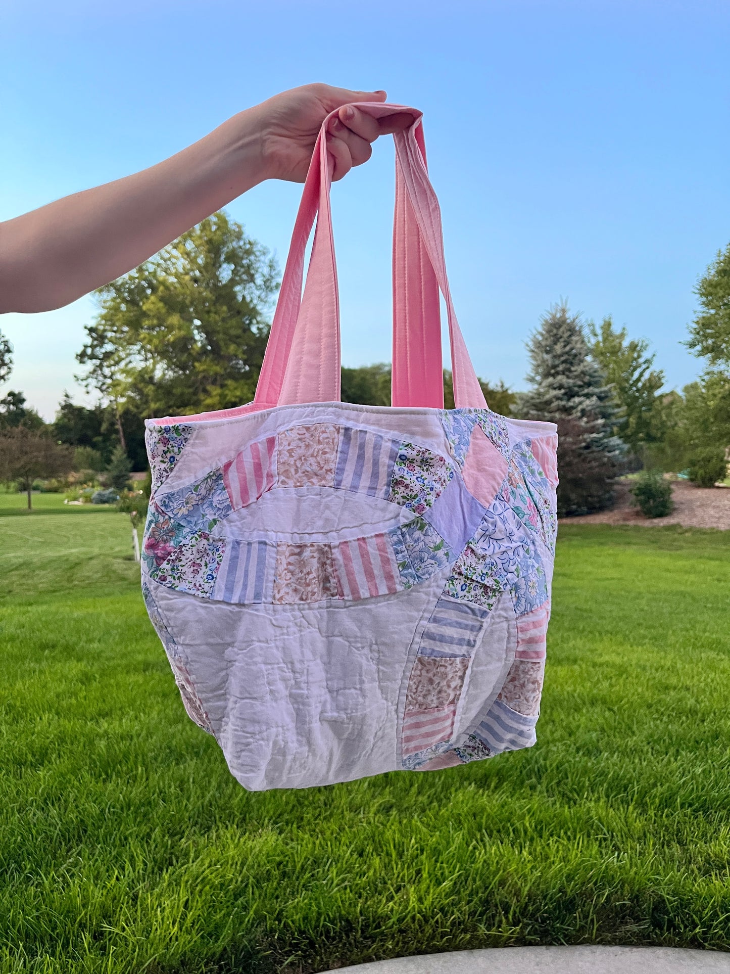 The Baby Pink Quilted Large Tote Bag #3 *limited-edition*