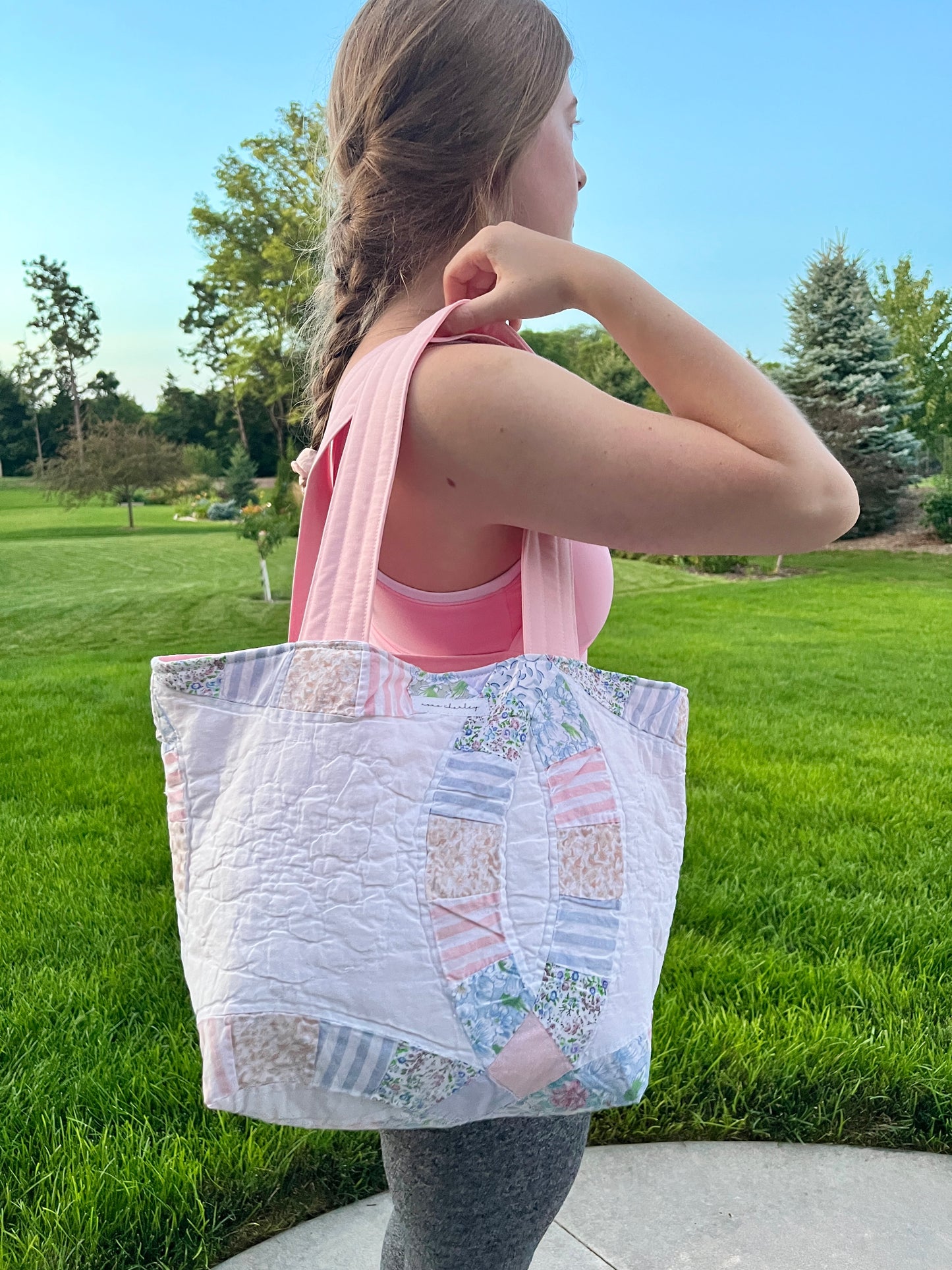 The Baby Pink Quilted Large Tote Bag #3 *limited-edition*