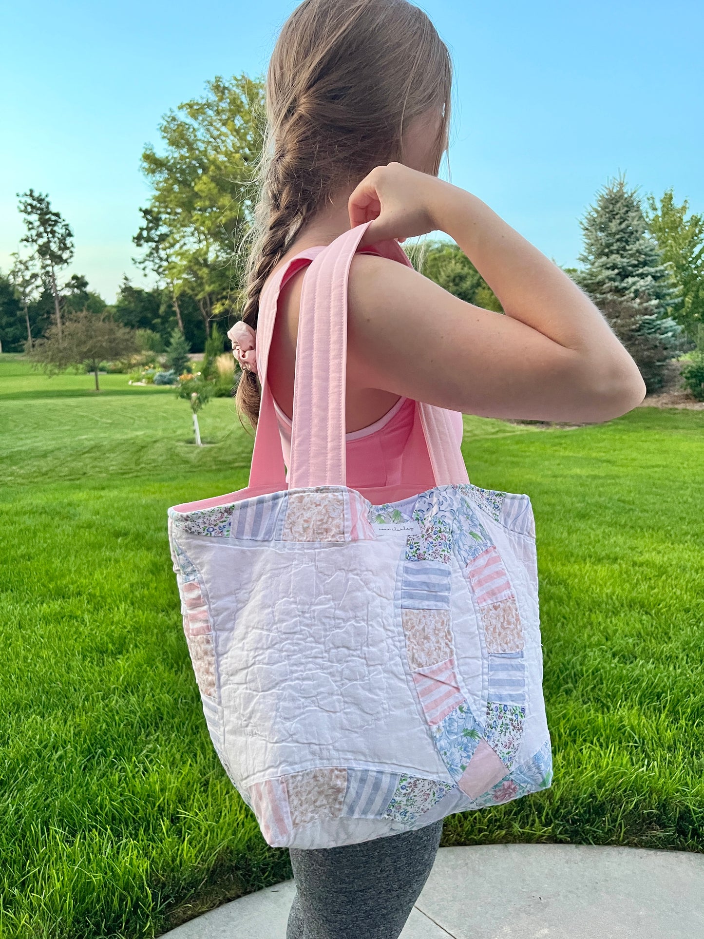 The Baby Pink Quilted Large Tote Bag #3 *limited-edition*