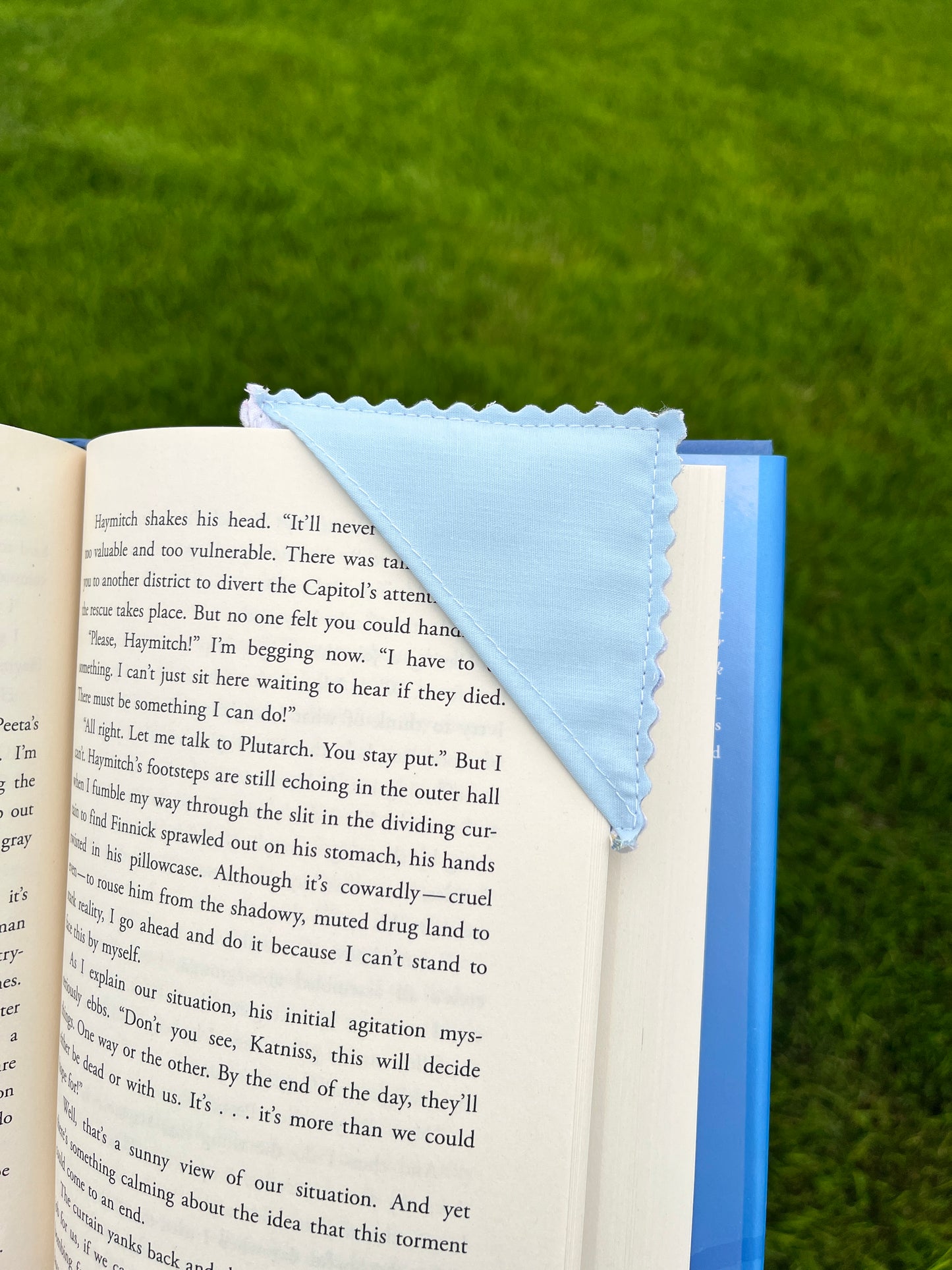 Upcycled Quilt Fabric Corner Bookmark #9 *limited-edition*