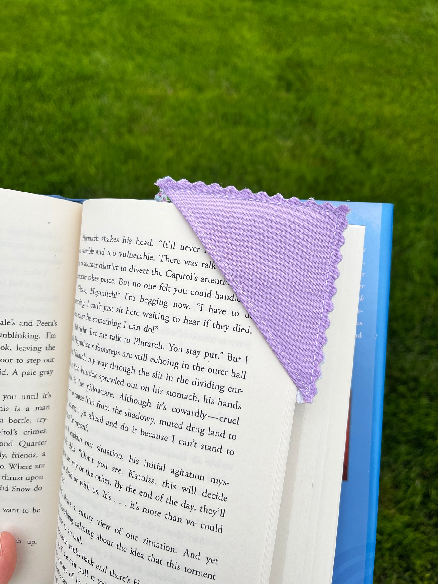 Upcycled Quilt Fabric Corner Bookmark #6 *limited-edition*
