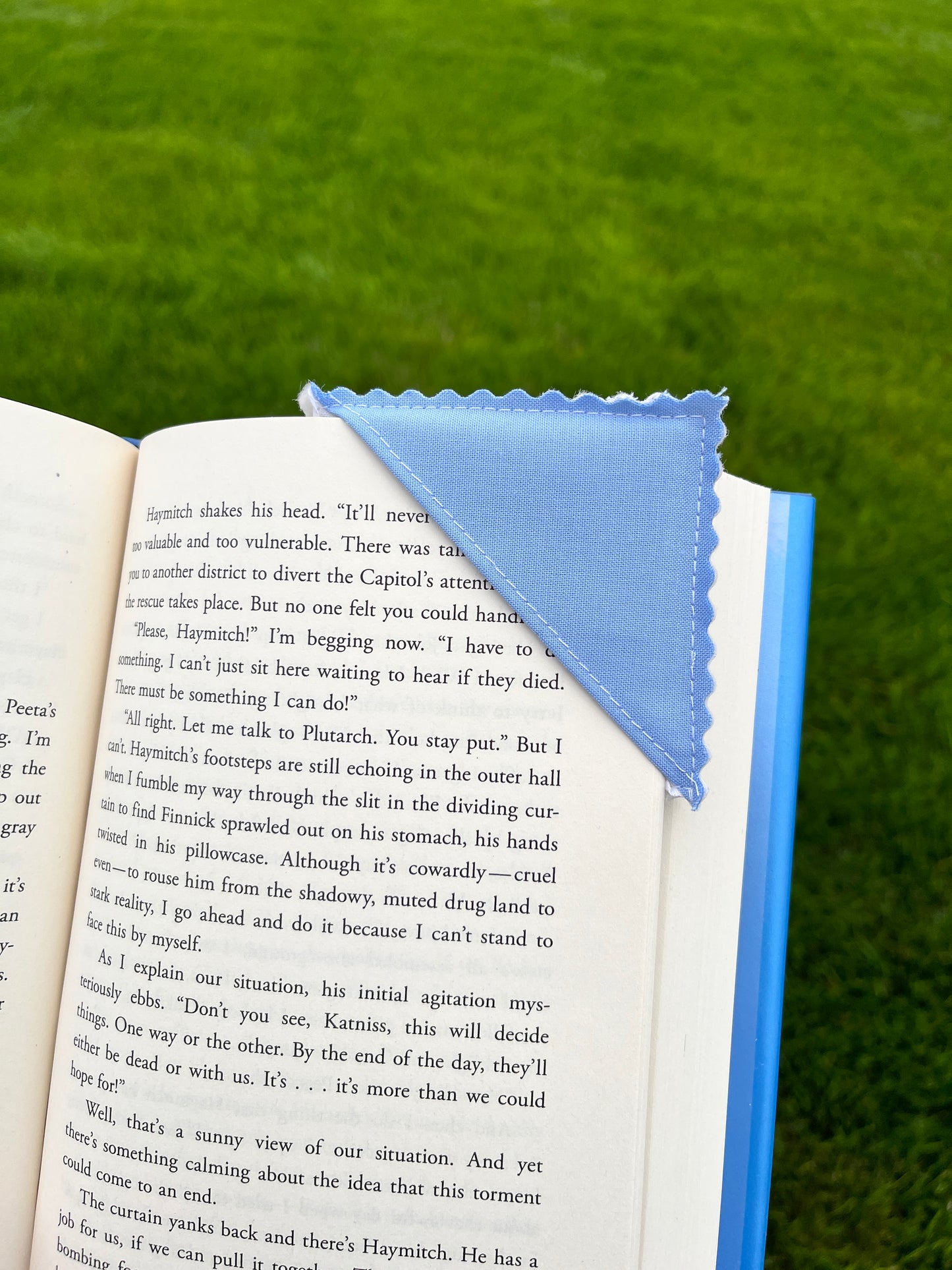 Upcycled Quilt Fabric Corner Bookmark #5 *limited-edition*