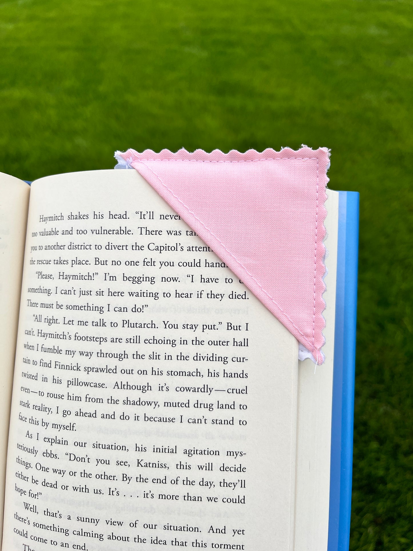 Upcycled Quilt Fabric Corner Bookmark #2 *limited-edition*