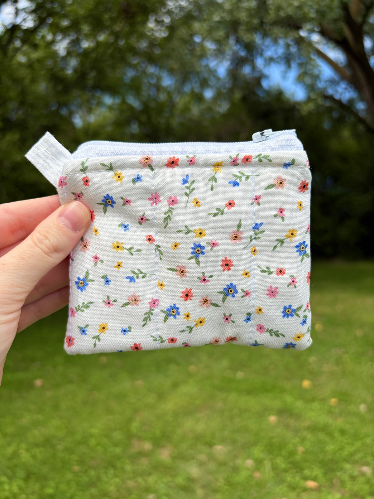 Mini Colorful Flower Keychain Wallet