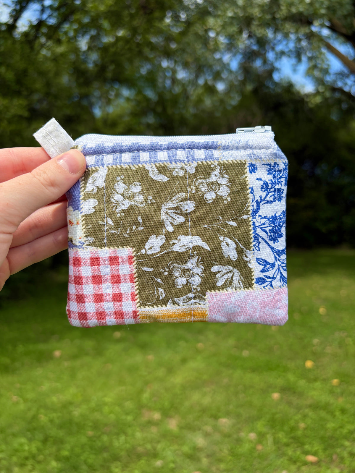 Colorful Picnic Keychain Wallet