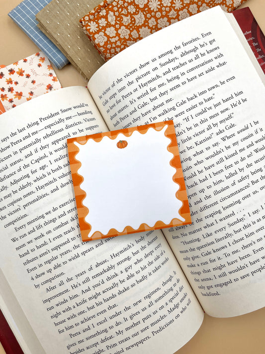 Orange Pumpkin Sticky Notes *limited-edition*