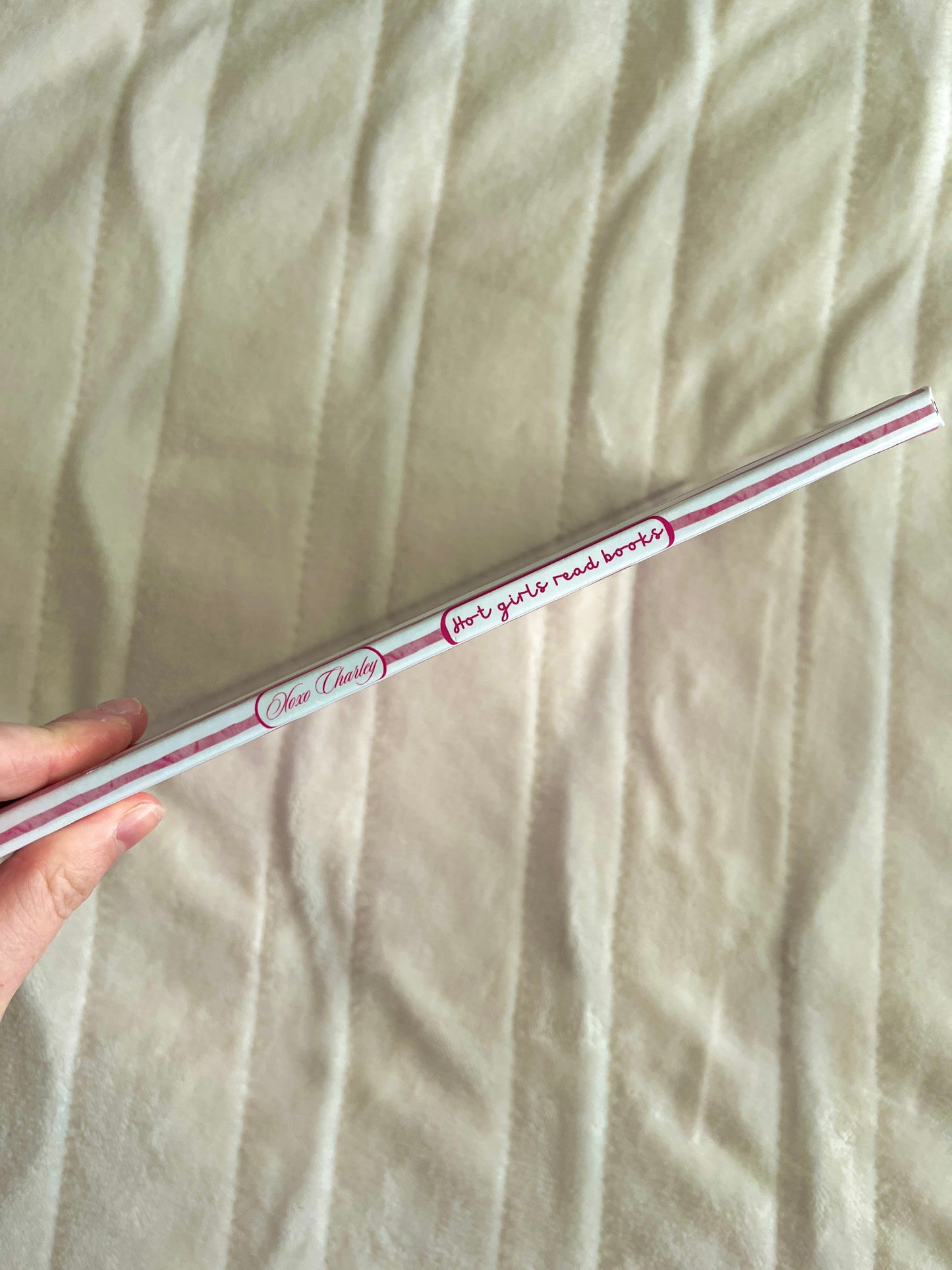 Pink Striped Hot Girls Read Books Journal