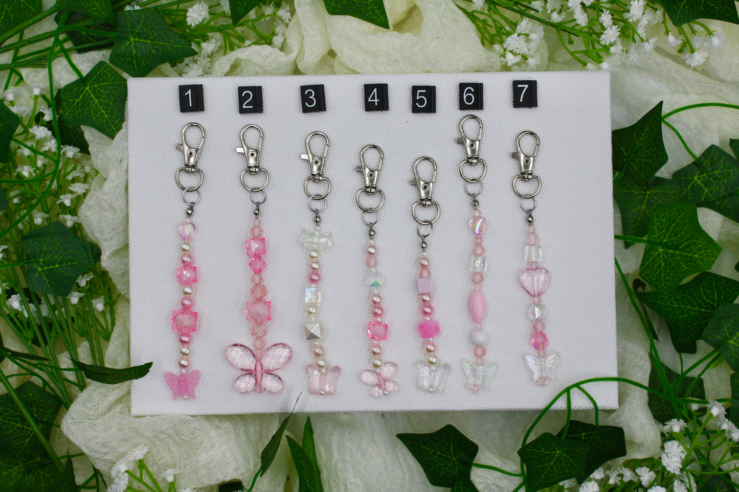 Butterfly Beaded Keychains
