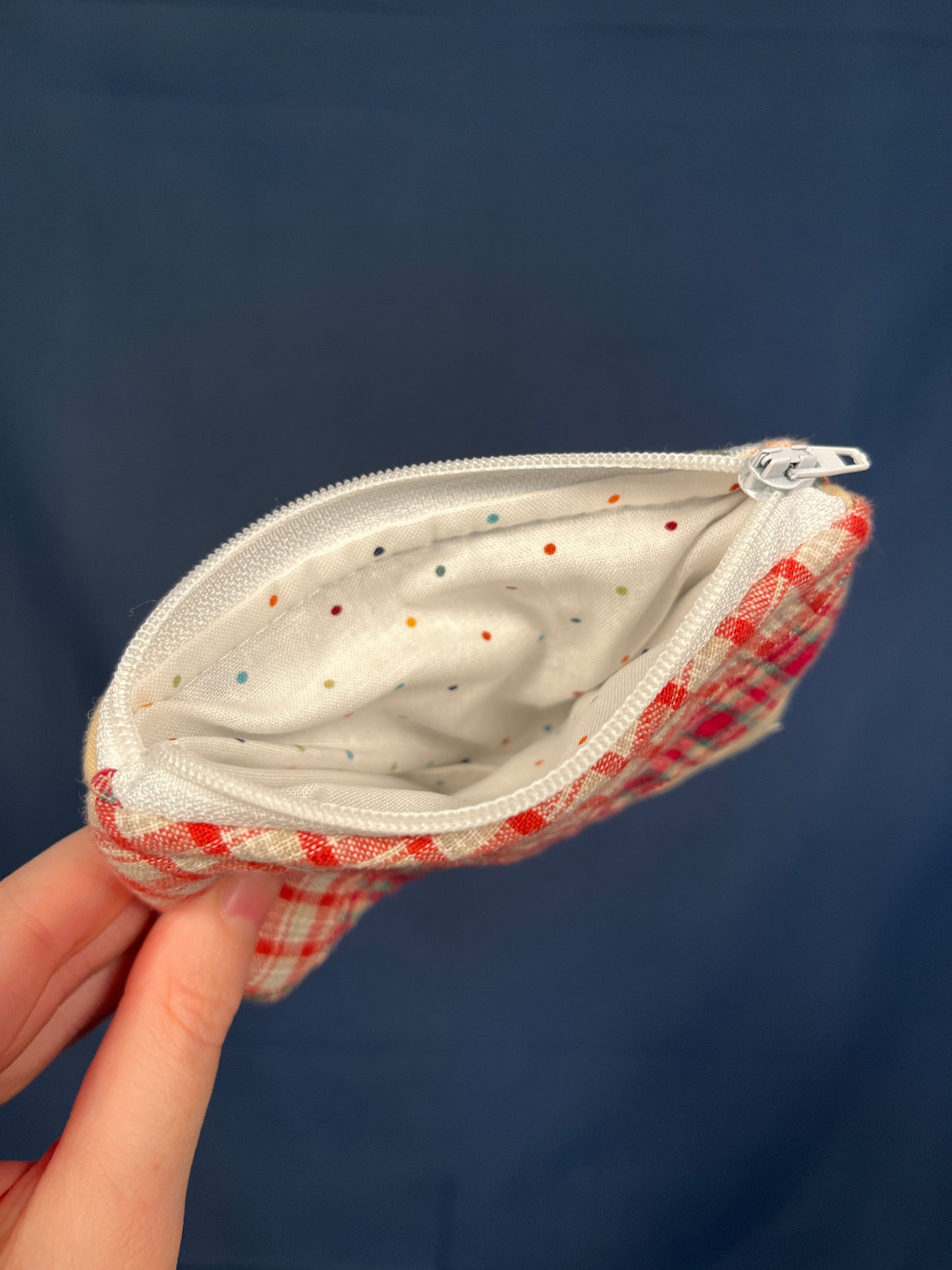 The Polka Dot Flannel Coin Pouch #1 *limited-edition*