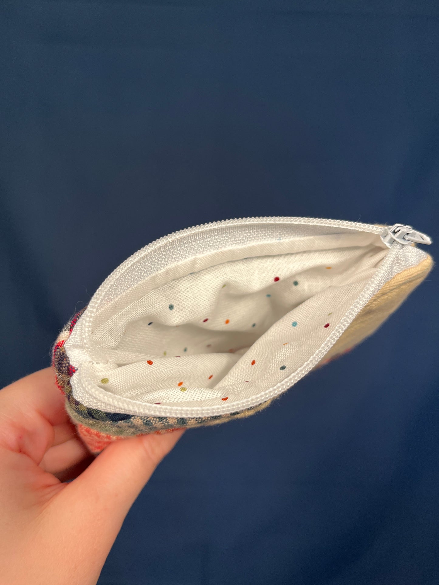 The Polka Dot Flannel Coin Pouch #2 *limited-edition*