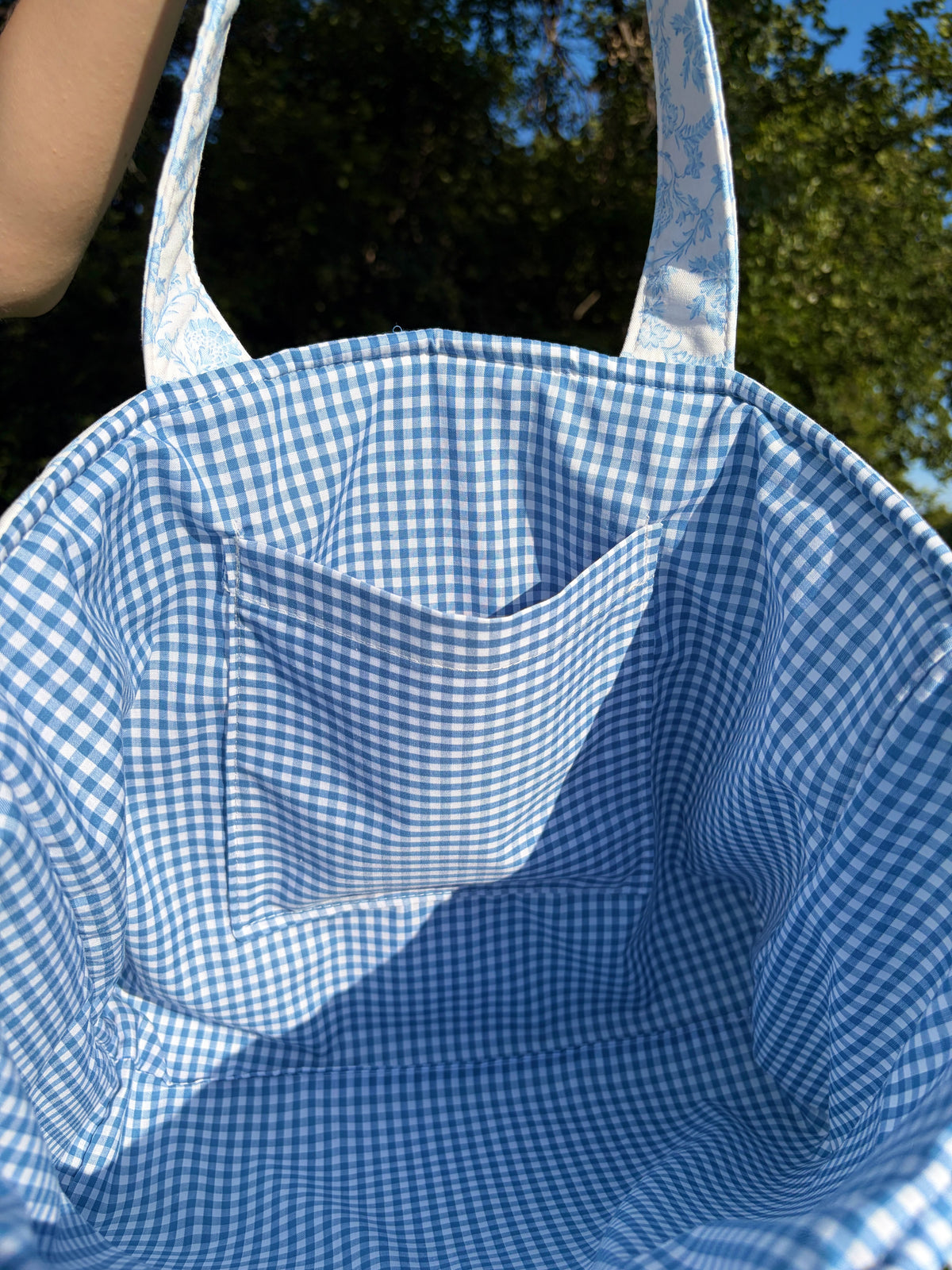 Vintage Blue Signature Tote Bag