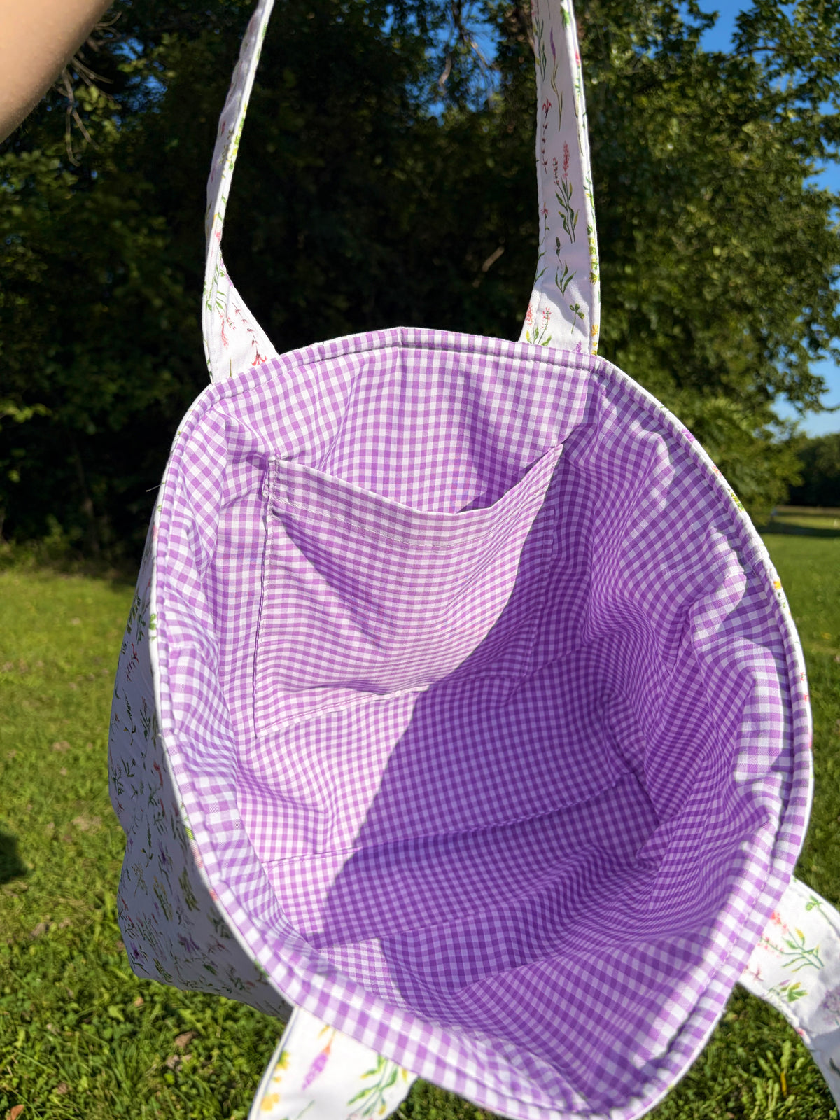 Purple Wildflower Signature Tote Bag