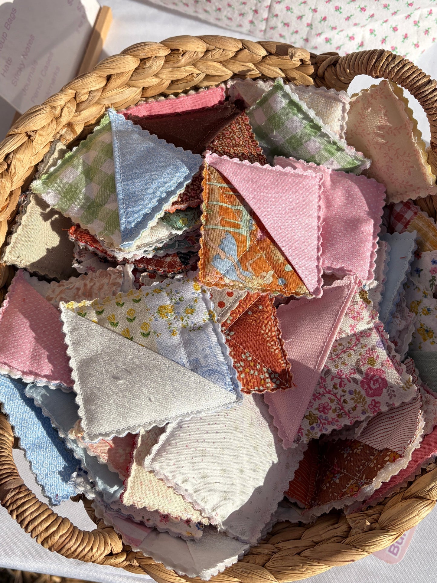 Mystery Fabric Corner Bookmark