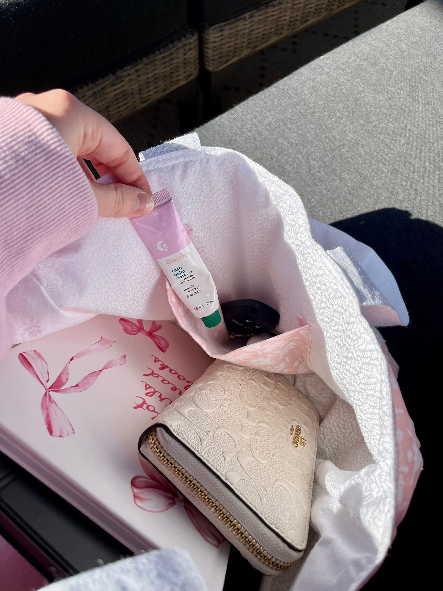Floral Ballerina Mini Tote Bag