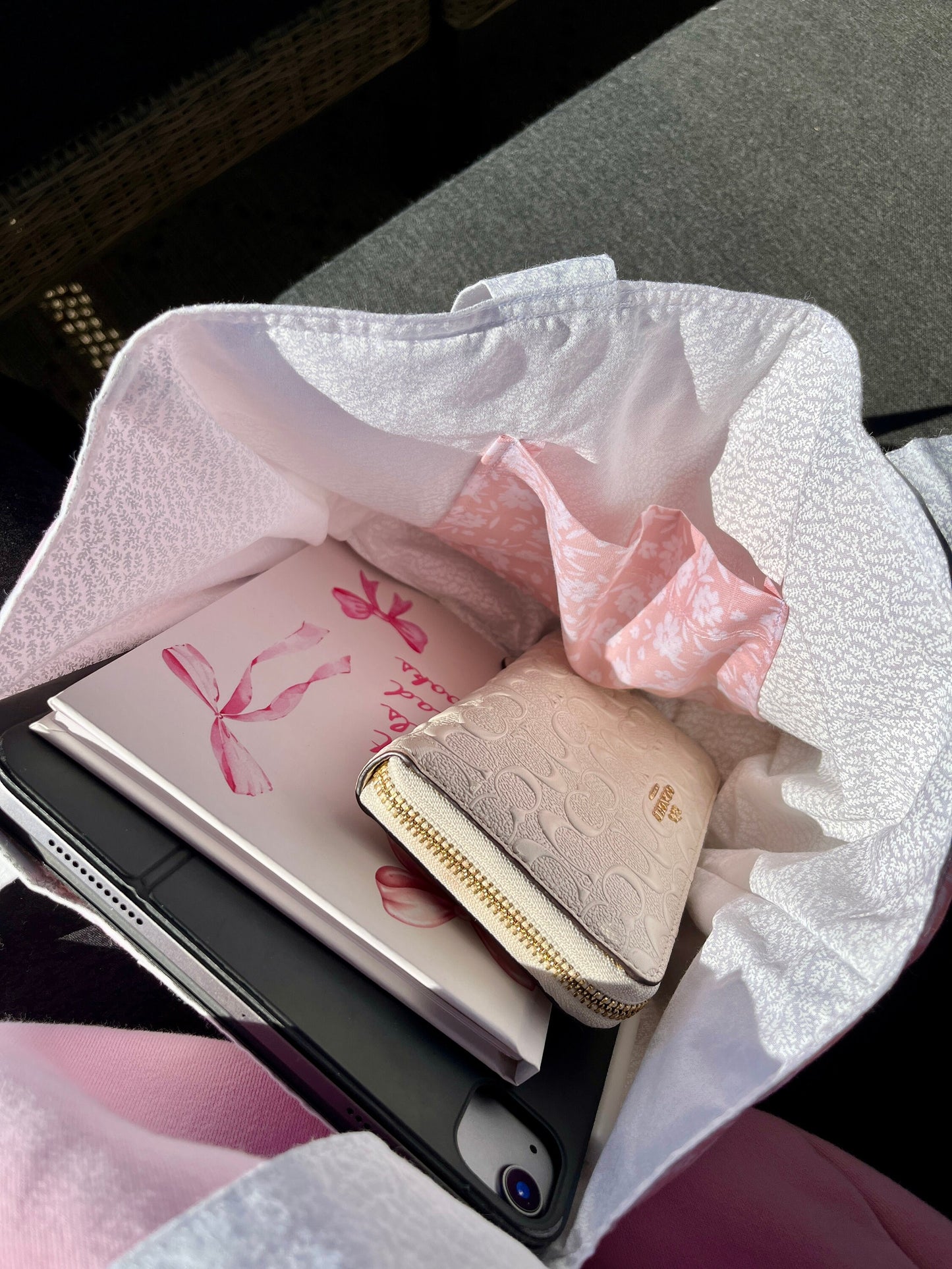 Floral Ballerina Mini Tote Bag