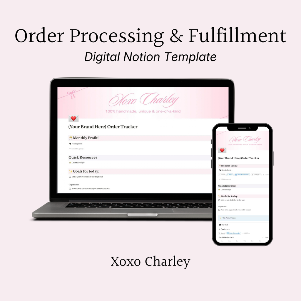 Order Processing & Fulfillment Notion Digital Template