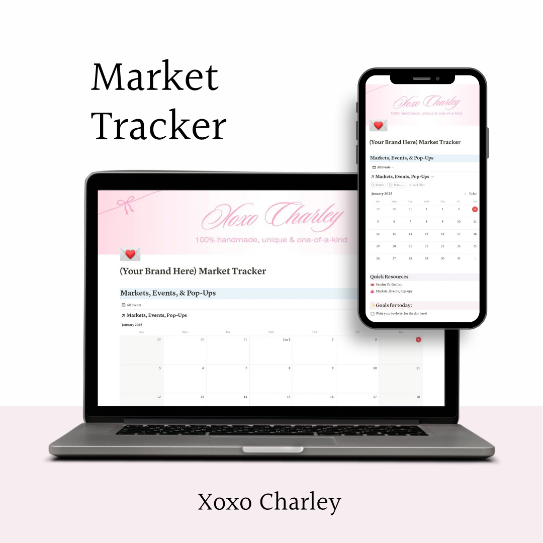 Market Tracker Notion Digital Template