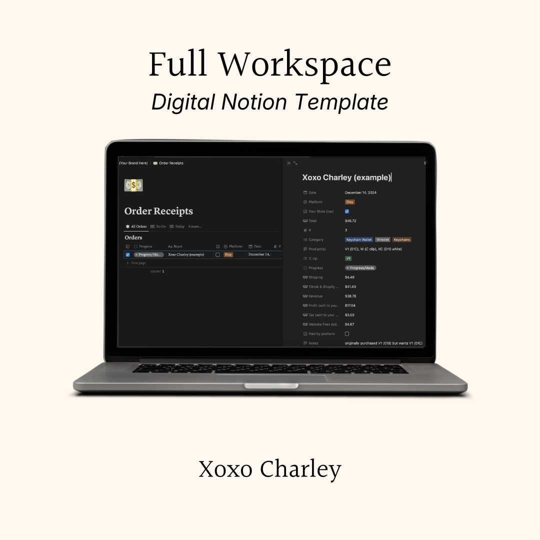 Full Workspace Notion Digital Template