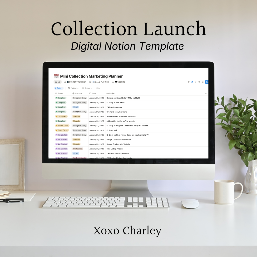 Launch Planner Notion Digital Template