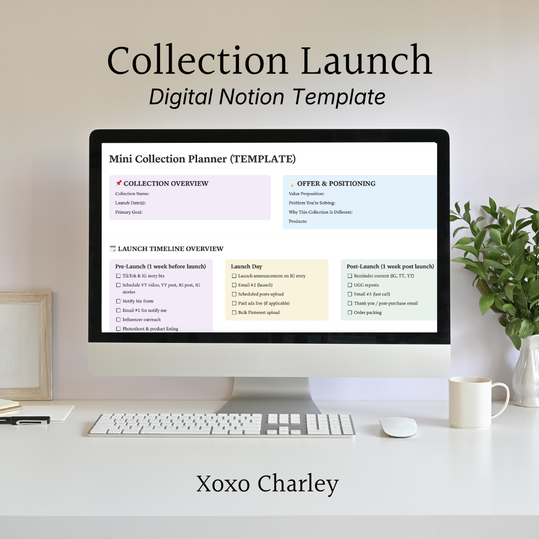 Launch Planner Notion Digital Template