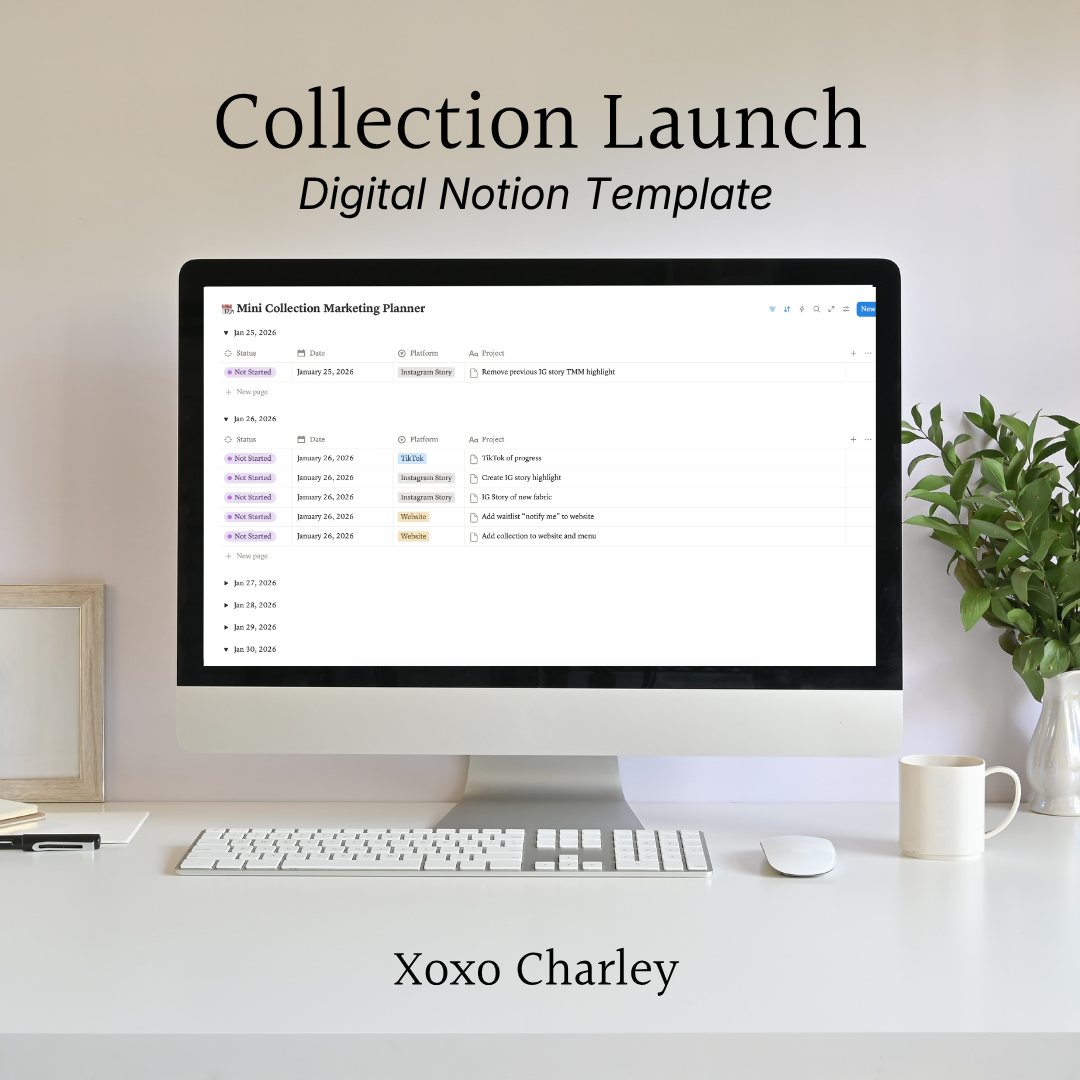 Launch Planner Notion Digital Template