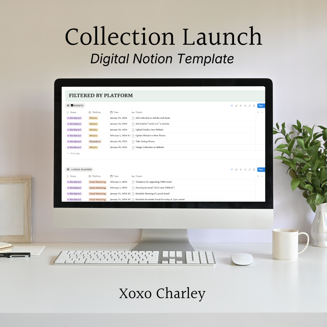 Launch Planner Notion Digital Template