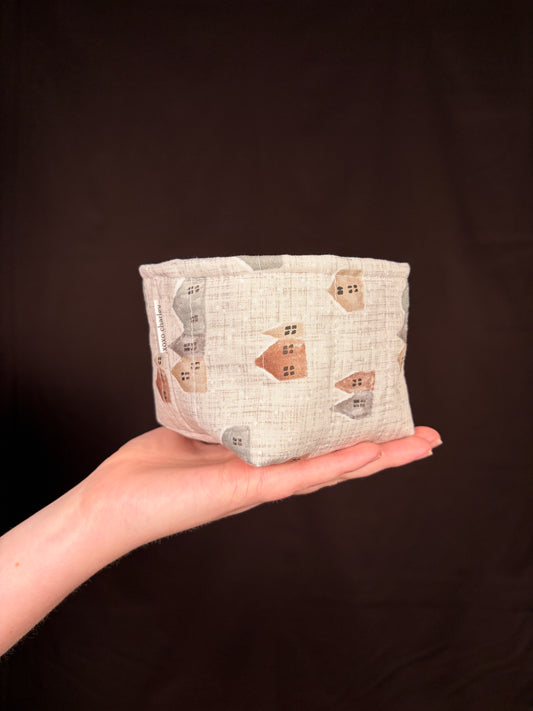 Frosted Cottage Fabric Bowl *limited-edition*